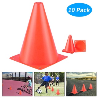 *yloofah* 10 piezas de plástico deporte entrenamiento tráfico pilones para juegos al aire libre y evento festivo
