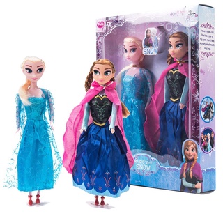 Juguete infantil 30CM Barbie muñeca conjunto de muñeca de hielo princesa princesa Aisha Anna juguete