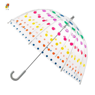 Paraguas transparente de mango largo transparente para hombre y mujer