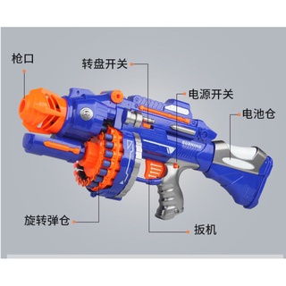 pistola de juguete para niños, ráfaga eléctrica, pistola de bala suave, pistola de disparo de niño m416 comer pollo gatling submáquina (12)