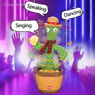 uni divertido cactus peluche juguete de peluche agitar baile con canción repetir palabras regalo para niño