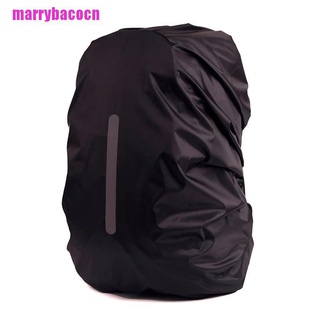 marrybacocn mochila reflectante impermeable impermeable cubierta de lluvia luz de seguridad nocturna funda impermeable PBF