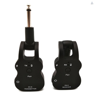 H & A UHF Transmisor De Audio Inalámbrico Sistema Receptor USB Recargable Pick Up Para Guitarra Eléctrica Bajo Instrumento Musical