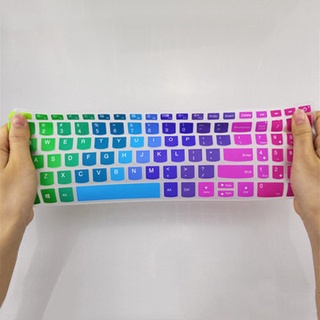 witthoeft s340-15api teclado cubre para s340 s430 portátil teclado pegatinas de alta calidad s340-15wl protector de piel de silicona materail super suave para lenovo ideapad portátil protector/multicolor (9)