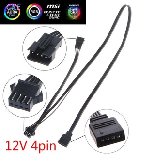 Cre 12V 4Pin RGB conector Cable PC caso ventilador LED tira de extensión Cable adaptador de alambre para Giga/Microstar/A-sus placa base