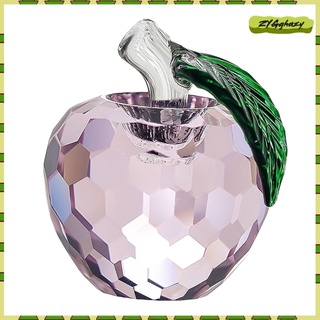 white handcrafted apples crystal paperweight valentine\\\'s day gift