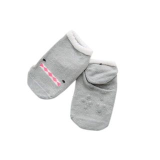 Lbc 1 par de calcetines para niños de algodón de silicona antideslizante bebé Invisible calcetines cortos para 0-4 años (8)