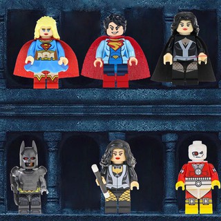 Minifigures juguete DC película Superman Supergirl bloques de construcción juguetes para niños