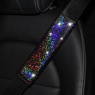 cinturón de seguridad de coche almohadillas de hombro bling cubierta de cinturón de seguridad accesorios de coche rhinestone cinturón de seguridad hombro