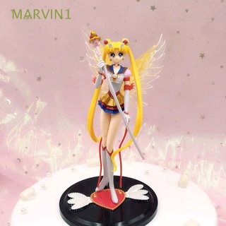 marvin1 regalos para amigos figura modelo juguetes anime muñeca juguete sailor moon figura de acción adornos de escritorio colección modelo niños pvc tsukino alas figura de acción miniaturas