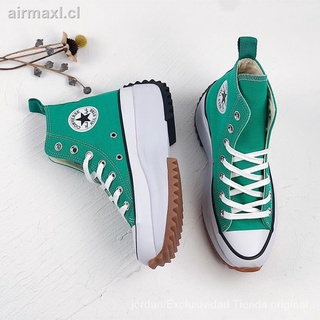 Converse Run Star Hike Aguacate Verde Suela Gruesa Aumento Zapatos De Lona EU35-40