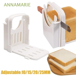annamarie - cortador de tostadas manual, plegable, rebanador de pan, empalme de plástico, molde ajustable, herramienta de cocina, multicolor