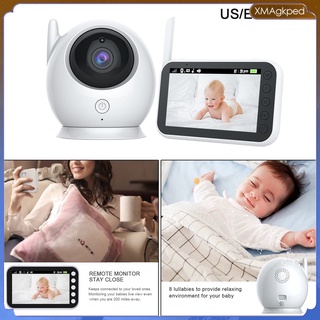 4.3 pulgadas ip video baby monitor de 360 grados de vigilancia para padres enchufe de la ue