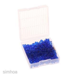 Perlas reutilizables Desiccant absorbente de humedad con bote de plástico duro - azul