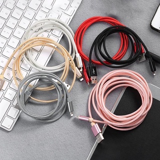 [Haoyun] Cable de carga USB de nailon trenzado de 1 m para iPhone