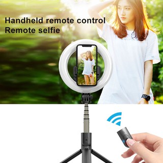 Palo De Selfie con luz De relleno Bluetooth 5 pulgadas con anillo De luz Led