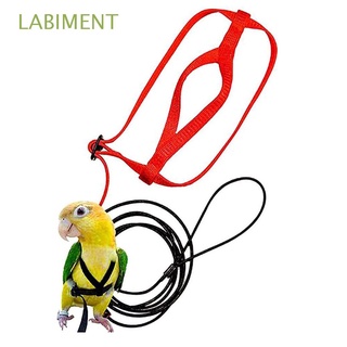 LABIMENT Adjustable Parrot Flying Rope Anti-Bite Training Rope Parrot Harness Bird Harness Leash Training Flying Traction Rope Flying Traction Straps Band Outgoing Leash Outdoor Bird Leash/Multicolor