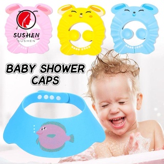 SUSHEN Niños Champú Sombrero Protección De Ojos Baño Visera Bebé Ducha Tapas Impermeable Ajustable Lavado Escudo