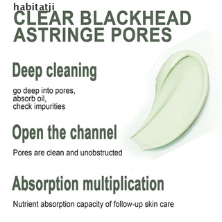 【hab】 Green Tea Purifying Clay Stick Mask Anti-acne Oil Control Deep Cleansing Mask .