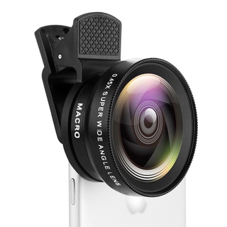 Fish Eye Lens Wide Angle Macro ojo de pez Zoom para iphone 7 8 plus XS MAX X Mobile Phone Camera Kit para Móvil
