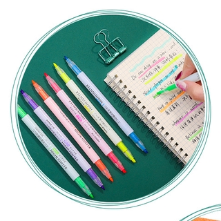 6 pzs rotuladores de colores/pluma de doble cabeza para estudiantes/papelería/pintura (5)