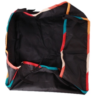bolsa universal para cochecito de bebé, bolsa de fondo simple, borde de color, cesta para cochecito al aire libre (5)