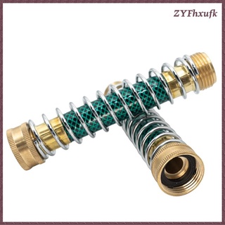 Brass Hose Extension Adapter with Coil Spring Water Accessories for Home (7)