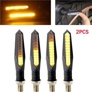 2 pzas lámpara intermitente-Pisca-lámpara Led/indicador De señal De conducción con 12 Leds/ámbar
