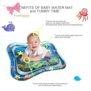 Bebé niños agua juego estera inflable bebés natación barriga tiempo Playmat juguete (6)