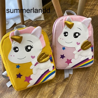 Nuevo Pony unicornio niños bolsas de la escuela de dibujos animados lindo Kindergarten bebé mochila