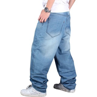 pantalones vaqueros de los hombres de la nueva moda de gran tamaño de los hombres pantalones vaqueros sueltos casual hip hop hip hop pantalones