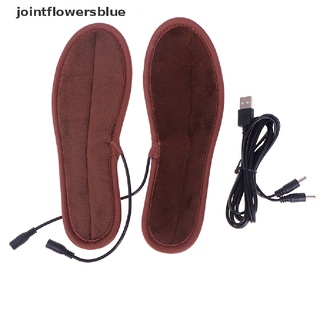 jbcl usb eléctrico calentado plantillas de zapatos caliente calcetines pies calentador pie invierno caliente jalea