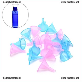 DECL 10pcs small plastic for perfume diffuser bottle mini liquid oil funnels labs 210824