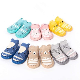 3-36 Meses Zapatos De Bebé/Calcetines Con Diseño Y Suela Antideslizante (1)