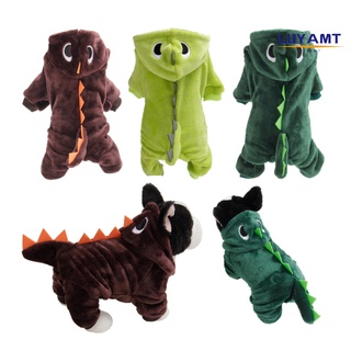 luyamt [caliente] halloween mascotas perro cachorro sudadera con capucha ropa lindo dinosaurio fiesta cosplay disfraz