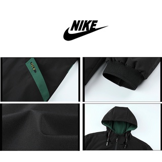 M-4Xl Nike hombres deportes cortavientos moda suelto contraste Color chaqueta con capucha (6)