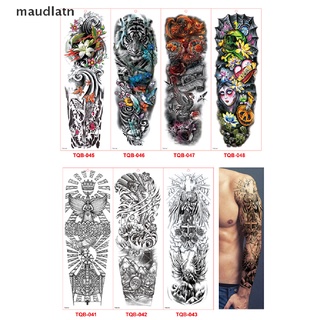 Maudn impermeable 3D hombres brazo tatuaje temporal tatuajes adhesivo falso tatuaje cuerpo arte.