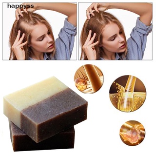 [happyss] jengibre polygonum esencia cabello oscurecimiento champú barra jabón natural cabello champú
