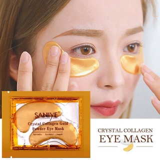 1PCS Personal Care Golden Eye Mask Collagen Anti-dark and and L1R3 Lines Eye T4R3 Mask G4I0