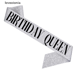 [Loveoionia] Birthday Queen/Girl Satin Sash 21 Birthday Sash Party Supplies DFGF (1)