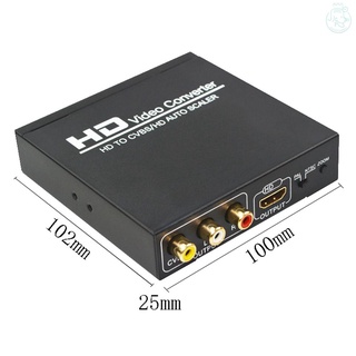 hd a cvbs rca hd convertidor 1080p pal ntsc hdcp protocolo av compuesto adaptador de audio de vídeo cvbs av convertidor para tv hd (5)