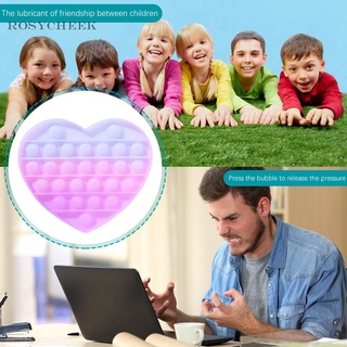 Love Color Change Push Bubble sensorial autismo antiestrés silicona juguete adulto