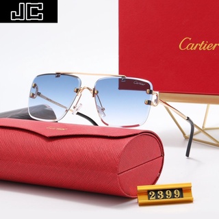 JC Cartier Lentes | Gafas De Sol De tendencia a la moda nuevas Gafas De Sol De corte De personalidad para hombres y mujeres Gafas De Sol De moda anclas cruzadas al aire libre