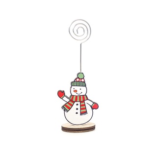 Yudas clips De tarjeta De navidad/papá Noel/Cervos/alambre/soporte Para Fotos/mensaje/Notas De escritorio/regalo De navidad (3)