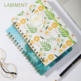 LABIMENT Worksheet Schedule Planner DIY Diary Calendars 2022 Notebook Planner Journals Stationery Supplies Writting Notepad Daily Plan A5 Note Book/Multicolor