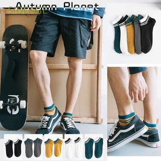 SIDEAGE Boy Sports Stockings Men's Clothing Accesories Boat Socks New Preppy Style Cotton Breathable Absorb Sweat Striped
