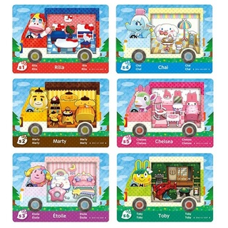 GRKA All 6 Pack For Animal Crossing Sanrio NFC Amiibo Cards Toby Chai Marty Chelsea (1)