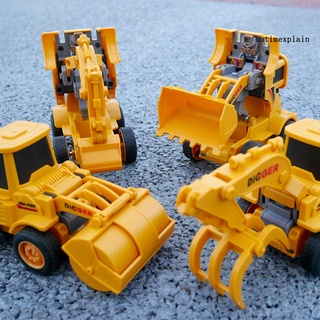 Ntp Bulldozer niños niños transformación construcción modelo vehículo niños regalos juguete (2)