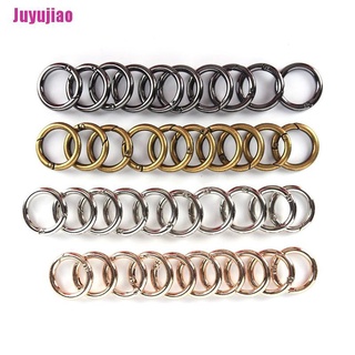 [Juyujiao] 10Pcs New Metal HIgh Quality Women Man Bag Accessories Rings Hook Key Chain Bag (2)