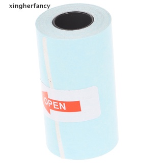 xhf papel adhesivo imprimible rollo de papel térmico directo con autoadhesivo 57*30 mm caliente